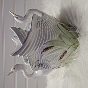 Fitz and Floyd Vintage Crane Planter